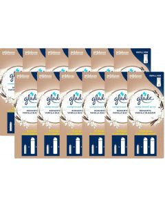 12 X Glade Compressed (Touch & Fresh) Air freshner Refill 10ml - Romantic Vanilla Blossom