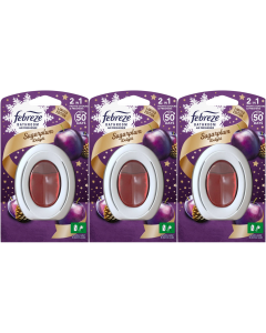 3 x 7.5ml Febreze Bathroom Air Freshener - Sugarplum Delight