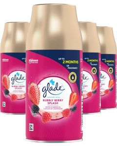 4 x Glade Automatic Spray Refill 269ml - Bubbly Berry Splash