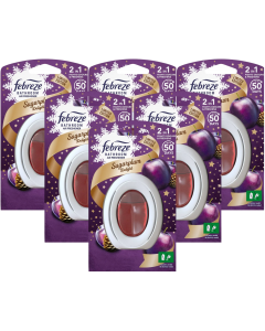 6 x 7.5ml Febreze Bathroom Air Freshener - Sugarplum Delight