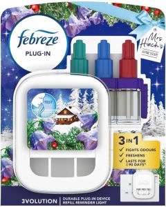 Febreze 3Volution Plugin Starter Unit/Kit & 20ml Refill - Alpine Escape