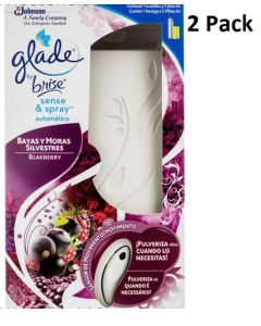 2 x GLADE SENSE AND SPRAY COMPLETE UNIT - Blackberry