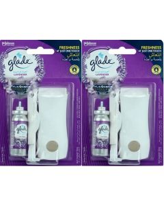 2 x Glade Touch & Fresh Holder + 12ml Refill - Lavender