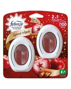 2 x 7.5ml Febreze Bathroom Air Freshener - Spiced Apple