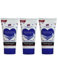 3 x Neutrogena Norwegian Formula Scented Hand Cream - Concentrated - 75ml