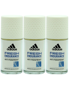 3 x 50ml Adidas Anti Perspirant Roll On for Women - Fresh Endurance 