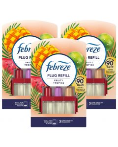3 x 20ml Febreze 3Volution Plug in refill - Fruity Tropics