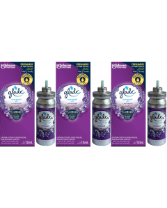 3 X Glade Touch & Fresh Air freshner Refill 12ml - Lavender