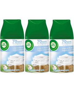 3 x Air Wick Freshmatic Max Automatic Spray Refill 250ml - Linen In the Air