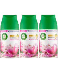 3 x Air Wick Freshmatic Max Automatic Spray Refill 250ml - Magnolia & Cherry Blossom
