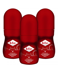3 x 50ml Lee Cooper Anti-perspirant Roll On Deodorant - Original