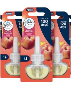 3 x Glade Electric Plug In Refill 20ml - Peach Paradise