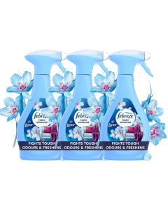 3 X 385ml Febreze Fabric Refresher Spray - Spring Awakening