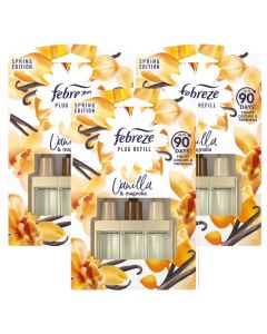 3 x 20ml Febreze 3Volution Plug in refill - Vanilla & Magnolia