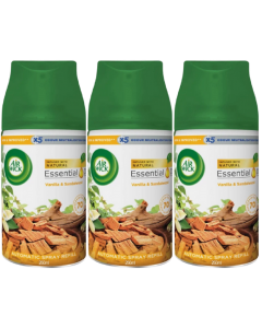 3 x Air Wick Freshmatic Spray Refill 250ml - Vanilla & Sandalwood