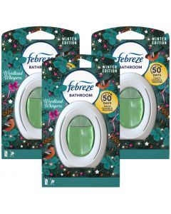 3 x 7.5ml Febreze Bathroom Air Freshener - Woodland Whispers