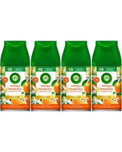 4 x Air Wick Freshmatic Automatic Spray Refill 250ml - Orange Flower