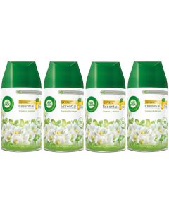 4 x Air Wick Freshmatic Max Automatic Spray Refill 250ml - Freesia & Jasmine