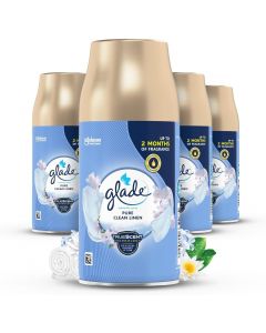 4 x Glade Automatic Spray Refill 269ml - Clean Linen