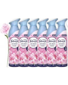 6 X 185 ml Febreze Air Mist Air Freshener Spray - Blossom & Breeze