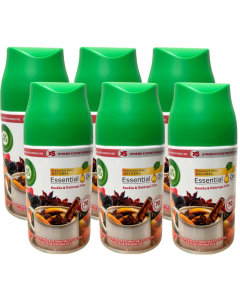 6 x Air Wick Freshmatic Spray Refill 250ml - Crackling Fire & Cinnamon Spice