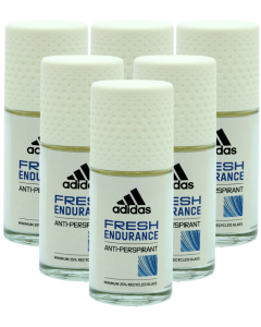 6 x 50ml Adidas Anti Perspirant Roll On for Women - Fresh Endurance 