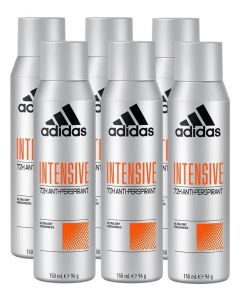 6 x Adidas 72H Cool & Dry Antiperspirant  Spray 150ml - Intensive