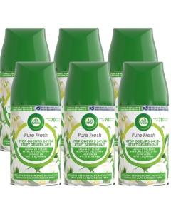 6 x Air Wick Freshmatic Automatic Spray Refill 250ml - Jasmine & White Flowers