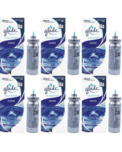 6 X Glade Touch & Fresh Refill Marine 10ml