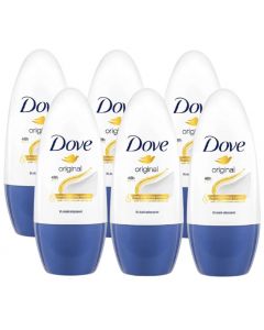 6 x Dove 48H protection Anti-perspirant Roll On 50 ml - Original