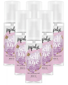6 x 150ml Impulse Body Mist, Rose Quartz Inspired - Self Love