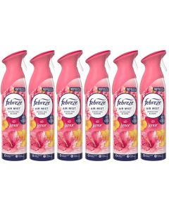 6 X 185 ml Febreze Air Mist Air Freshener Spray - Sparkling Bloom