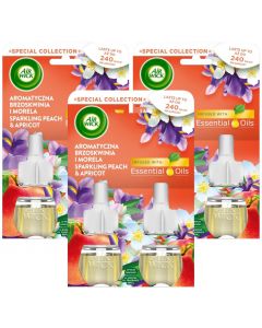 6 x Air Wick Plug in Oil Refills - Sparkling Peach & Apricot