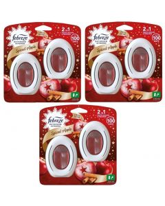 6 x 7.5ml Febreze Bathroom Air Freshener - Spiced Apple