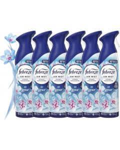 6 X 185 ml Febreze Air Mist Air Freshener Spray - Spring Awakening