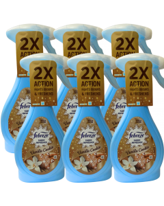 6 X 385ml Febreze Fabric Refresher Spray - Vanilla Cookie