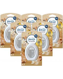 6 x 7.5ml Febreze Bathroom Air Freshener - Vanilla Cookie