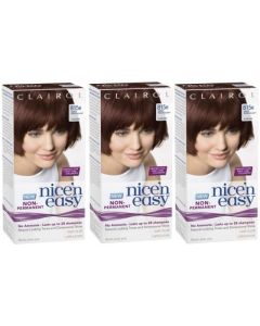 3 x Clairol Nice 'n Easy Hair Dye Lasts upto 24 Shampoos (815R Deep Mahogany Auburn)
