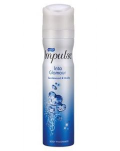 6 x Impulse Deodorant Body Spray 75ml - Into Glamour